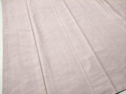 平和屋着物●結城紬　色無地　灰桜色　証紙付き　正絹　逸品　CAAS7150yc