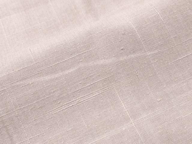 平和屋着物●結城紬　色無地　灰桜色　証紙付き　正絹　逸品　CAAS7150yc