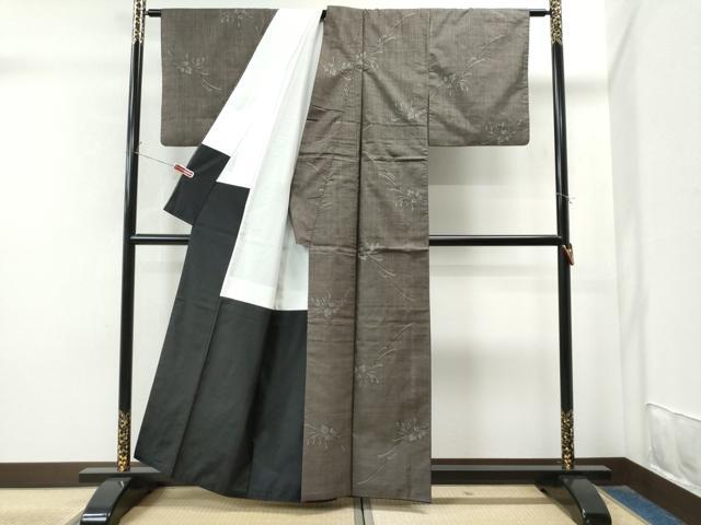 平和屋着物●本場大島紬 9マルキ 舞花文 正絹 逸品 CAAS7199yc