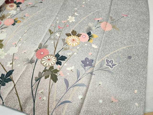 平和屋着物●訪問着 友禅 菊花文 暈し染め 金彩 正絹 逸品 CAAS7202yc