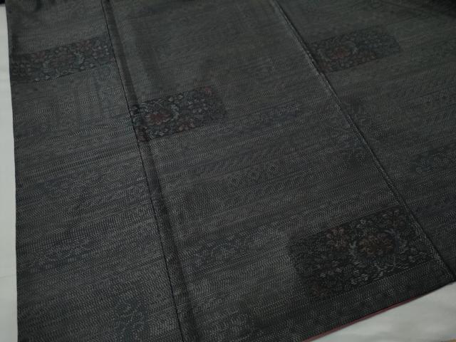 平和屋着物●本場大島紬　短冊吉祥花文　やまと誂製　正絹　逸品　未使用　CABI2246yc