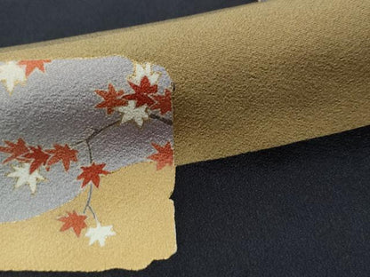 平和屋着物●訪問着 駒刺繍 破れ色紙飛鶴松梅文 金彩 正絹 逸品 CAAS7226yc