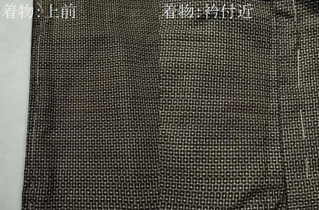 平和屋着物●男性 本場大島紬 アンサンブル 100亀甲 総詰め 正絹 逸品 CAAS7283yc