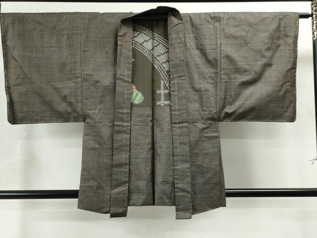 平和屋着物●男性 本場大島紬 アンサンブル 100亀甲 総詰め 正絹 逸品 CAAS7283yc