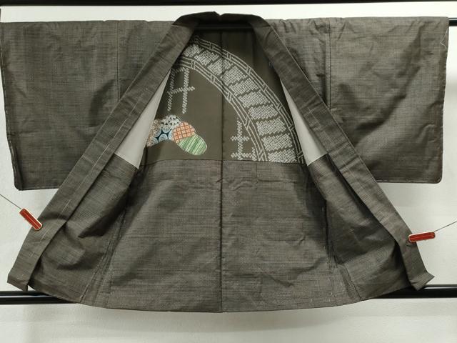 平和屋着物●男性 本場大島紬 アンサンブル 100亀甲 総詰め 正絹 逸品 CAAS7283yc