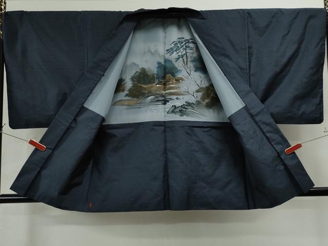 平和屋着物●男性 本場大島紬 アンサンブル 吉祥文 正絹 逸品 CAAS7284yc
