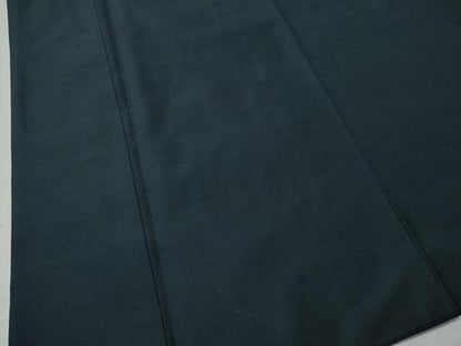 平和屋着物●男性　紬　アンサンブル　色無地　留紺色　正絹　逸品　CAAS7285yc