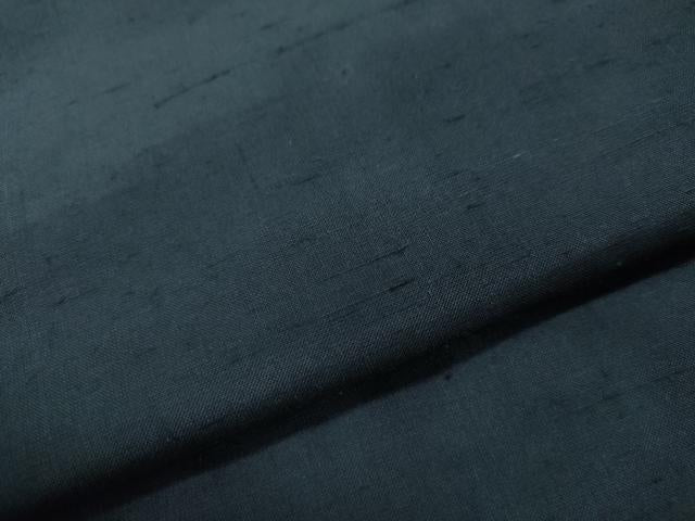 平和屋着物●男性　紬　アンサンブル　色無地　留紺色　正絹　逸品　CAAS7285yc