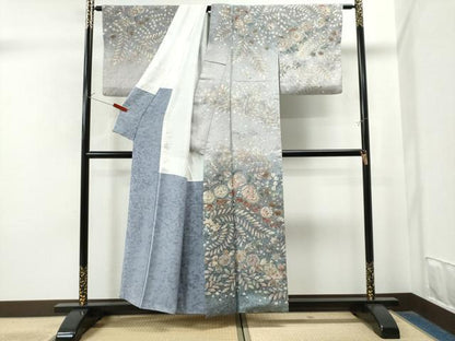 平和屋着物●訪問着 作家物 手描き 絞り 辻が花 暈し染め 正絹 逸品 CAAS7316yc