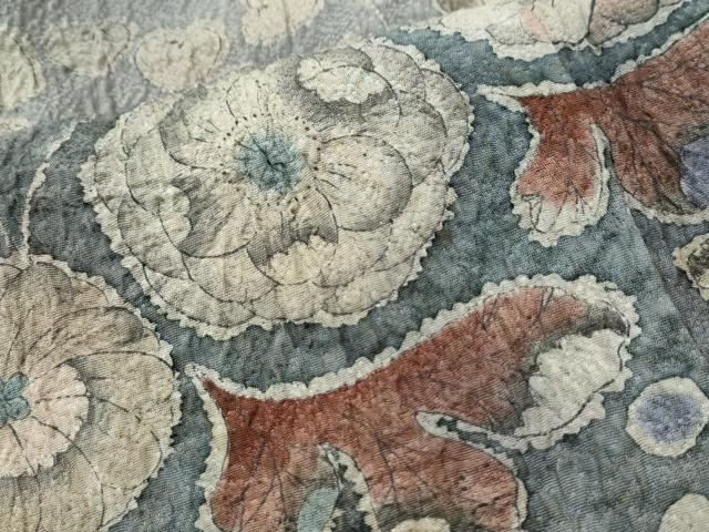 平和屋着物●訪問着 作家物 手描き 絞り 辻が花 暈し染め 正絹 逸品 CAAS7316yc