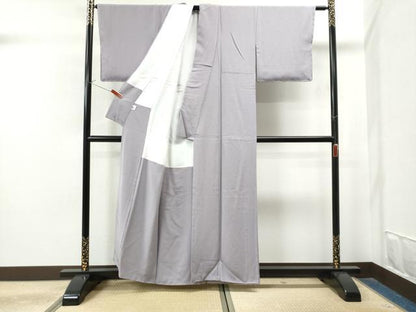 平和屋着物●上質な色無地 牡丹鼠色 ゑり善扱い 正絹 逸品 未使用 CAAS7325yc