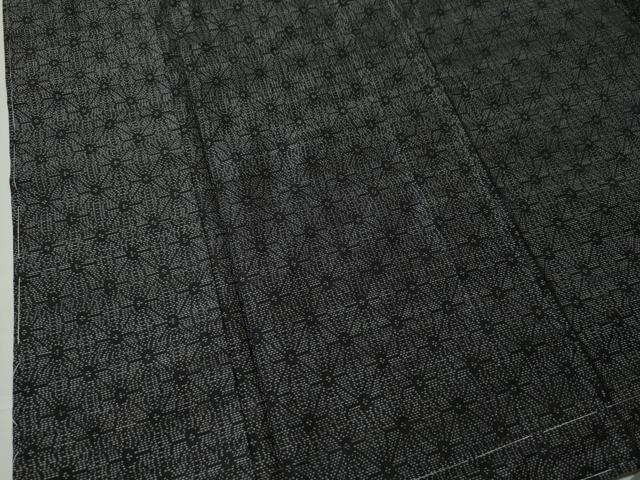 平和屋着物●本場大島紬 変わり麻の葉文様 正絹 逸品 未使用 CAAS7330yc