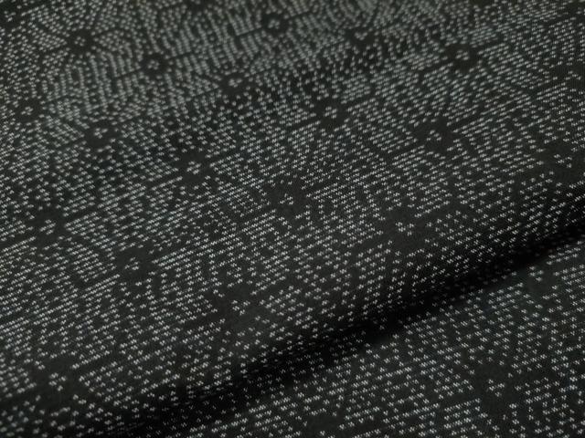 平和屋着物●本場大島紬 変わり麻の葉文様 正絹 逸品 未使用 CAAS7330yc