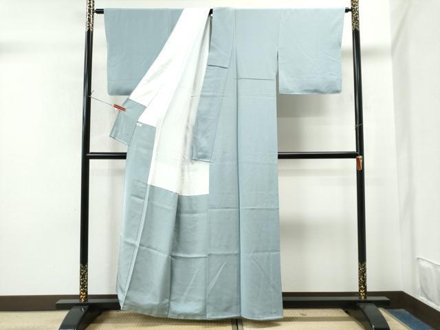 平和屋着物●上質な色無地 月白色 正絹 逸品 CAAS7357yc