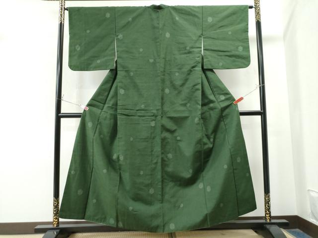 平和屋着物●結城紬 飛び亀甲 亀甲文 正絹 逸品 CAAS7363yc