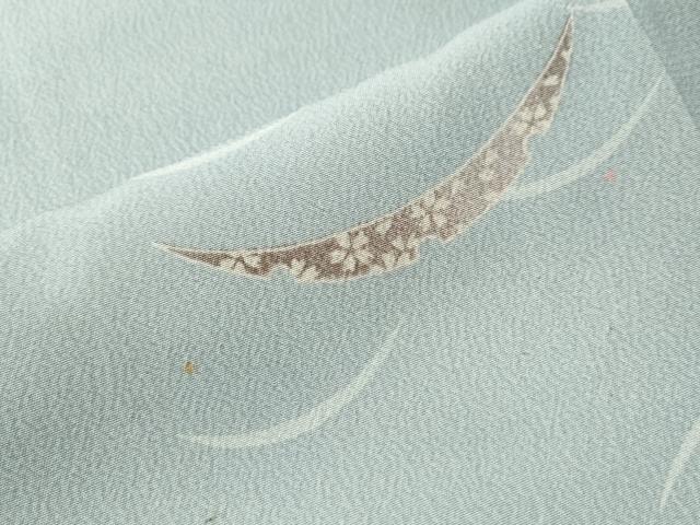 平和屋着物●上質な小紋 雪芝舞花文 暈し染め 正絹 逸品 CAAS7378yc