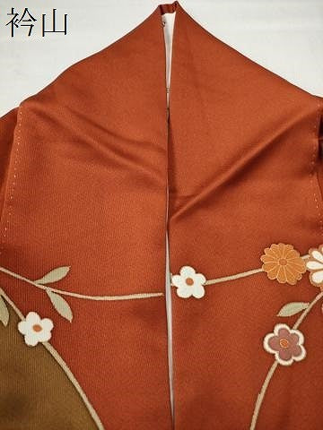 平和屋着物●訪問着　枝花文　暈し染め　金彩　正絹　逸品　CAAS7388yc