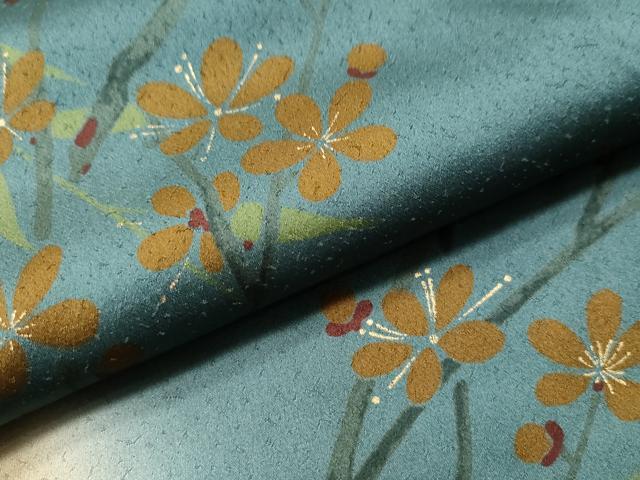 平和屋着物●訪問着 枝花文 暈し染め 金彩 正絹 逸品 CAAS7390yc