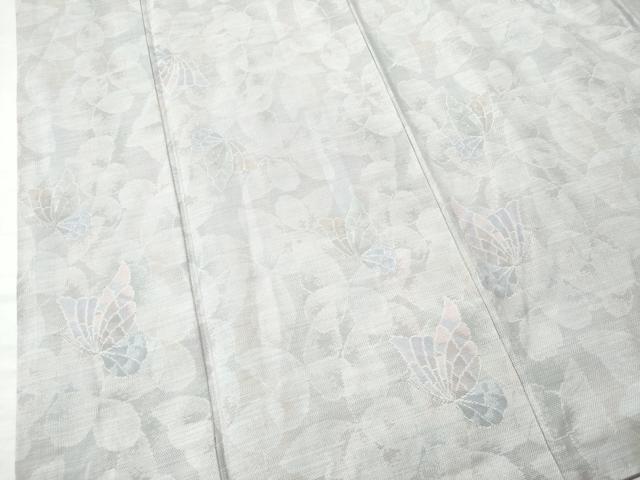 平和屋着物●都喜ヱ門 本場大島紬 白大島 9マルキ 華胡蝶 藤絹織物謹製 証紙付き 正絹 逸品 CAAS7402yc