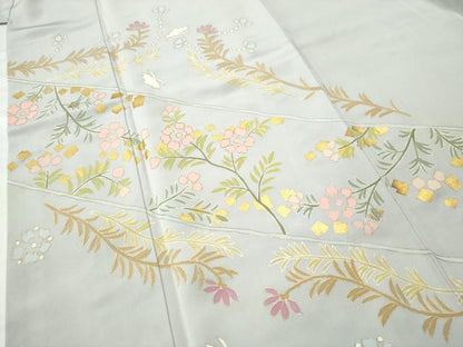 平和屋着物●訪問着　米沢新之助作　華蝶文　金彩　　正絹　逸品　CAAS7403yc