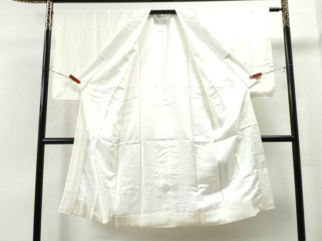平和屋着物●長襦袢 袷 立波文 金銀彩 半衿刺繍 正絹 逸品 未使用 CAAS7407yc