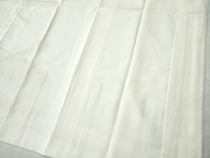 平和屋着物●長襦袢 袷 立波文 金銀彩 半衿刺繍 正絹 逸品 未使用 CAAS7407yc
