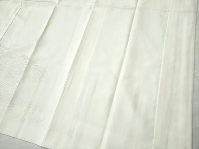 平和屋着物●長襦袢 袷 立波文 金銀彩 半衿刺繍 正絹 逸品 未使用 CAAS7407yc