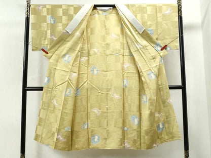 平和屋着物●長襦袢 無双仕立て 兎 正絹 逸品 CAAS7421yc