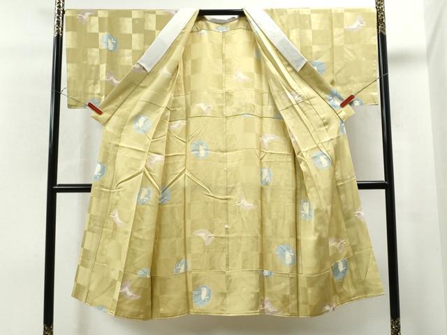 平和屋着物●長襦袢 無双仕立て 兎 正絹 逸品 CAAS7421yc