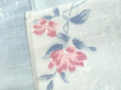 平和屋着物●上質な紬 枝花文 正絹 逸品 CAAS7459yc