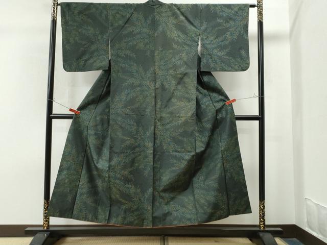 平和屋着物●本場大島紬 草木文 正絹 逸品 CAAS7479yc