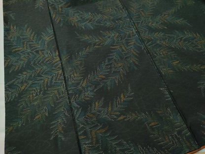 平和屋着物●本場大島紬 草木文 正絹 逸品 CAAS7479yc