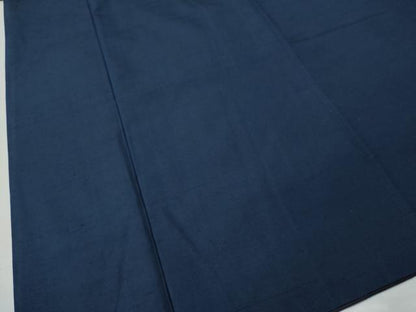 平和屋着物●男性 紬 アンサンブル 色無地 留紺色 正絹 逸品 CAAS7481yc