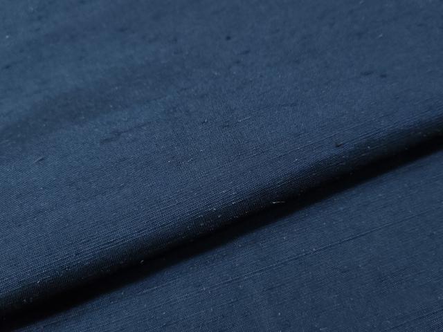 平和屋着物●男性 紬 アンサンブル 色無地 留紺色 正絹 逸品 CAAS7481yc