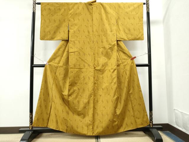平和屋着物●上質な紬 絵絣 正絹 逸品 CAAS7485yc