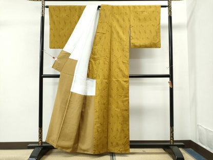 平和屋着物●上質な紬 絵絣 正絹 逸品 CAAS7485yc