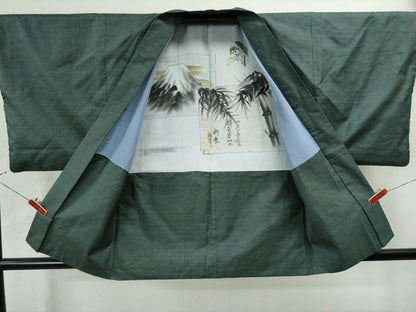 平和屋着物●男性 本場大島紬 アンサンブル 100亀甲 総詰め 正絹 逸品 CAAS7487yc