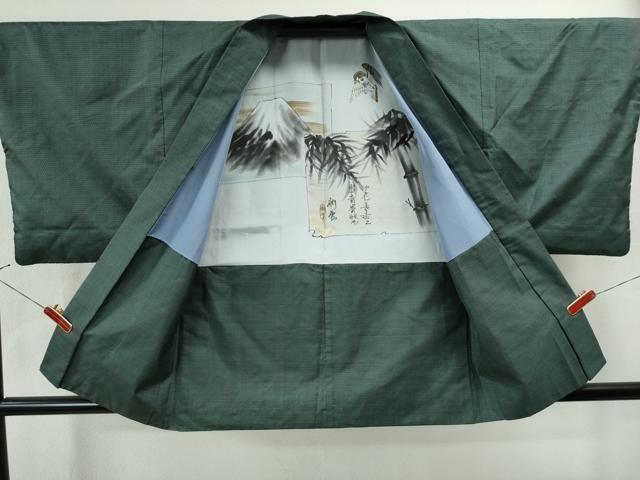 平和屋着物●男性 本場大島紬 アンサンブル 100亀甲 総詰め 正絹 逸品 CAAS7487yc
