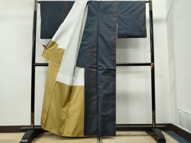 平和屋着物●本場大島紬　7マルキ　吉祥文　正絹　逸品　CAAS7502yc