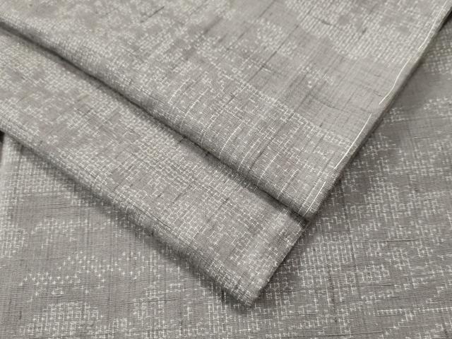 平和屋着物●結城紬 100亀甲 雲取り草花文 正絹 逸品 未使用 CAAS7506yc