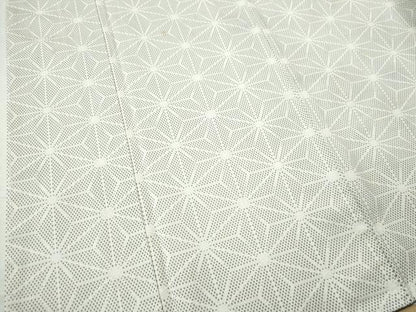 平和屋着物●上質な紬 麻の葉文様 正絹 逸品 未使用 CAAS7521yc