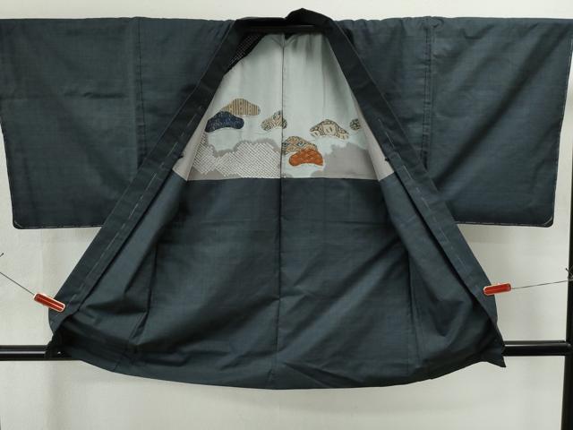 平和屋着物●男性 本場大島紬 アンサンブル 7マルキ 正絹 逸品 未使用 CAAS7527yc