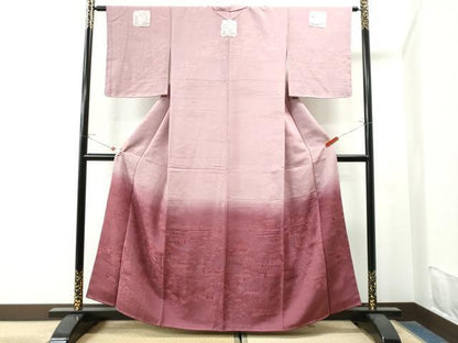平和屋着物●豪華色留袖　水辺舟風景地紋　暈し染め　正絹　逸品　未使用　CAAS7530yc