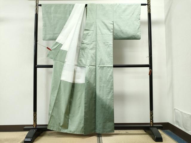 平和屋着物●訪問着 紬地 霞文 正絹 逸品 CAAS7569yc
