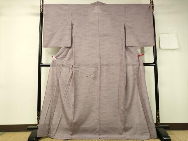平和屋着物▽上質な紬 単衣 霞文 正絹 逸品 CAAS8197vp