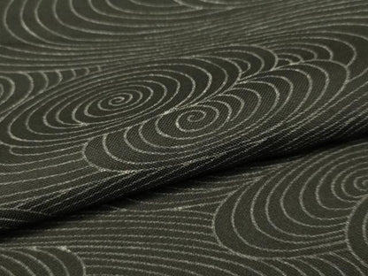 平和屋着物▽上質な小紋 単衣 成り物 黒地 正絹 逸品 CAAS8255vp