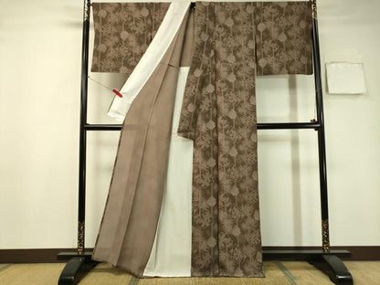 平和屋着物▽小紋 単衣 源氏香 洗える着物 CAAS8373vp