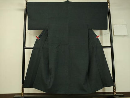 平和屋着物▽男性 本塩沢 単衣 蚊絣 正絹 逸品 CAAS8381vp