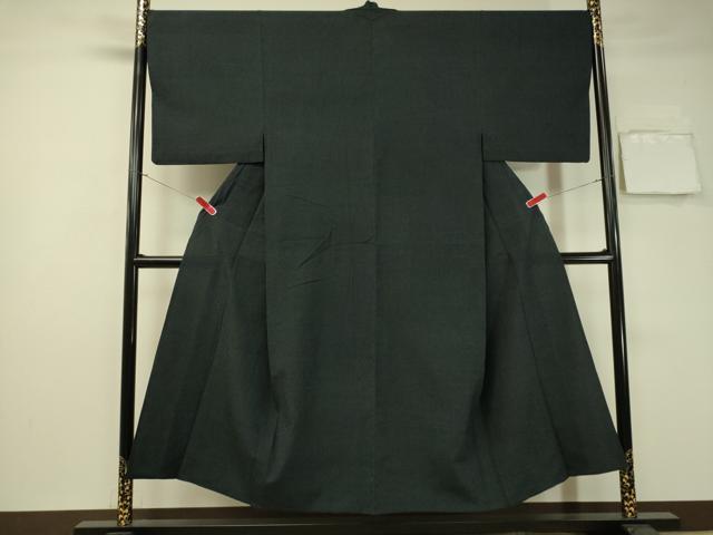 平和屋着物▽男性 本塩沢 単衣 蚊絣 正絹 逸品 CAAS8381vp