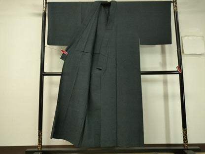 平和屋着物▽男性 本塩沢 単衣 蚊絣 正絹 逸品 CAAS8381vp